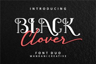 Black Clover Duo: A Modern Vintage Font Pairing