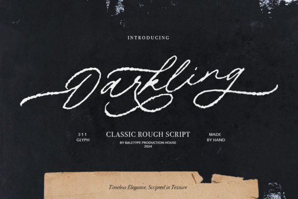 Darkling: The Organic Typeface with a Raw Edge