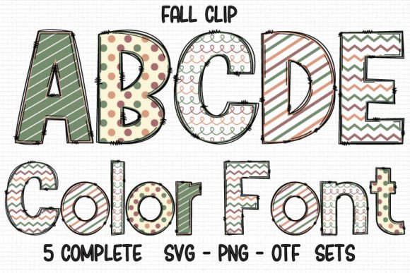 Fall Clip: A Festive Font for Autumnal Designs