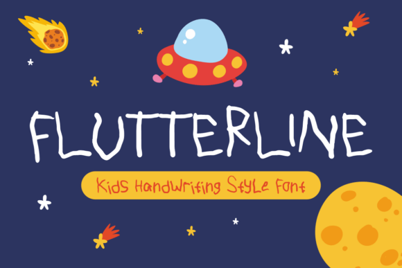 Flutter Line: The Kids Handwriting Font for Authentic Branding