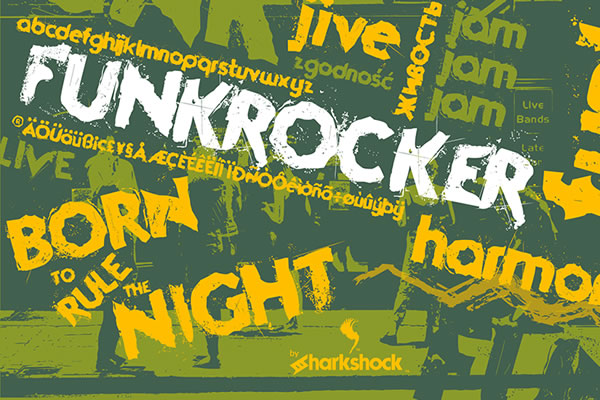 Funkrocker: The Grunge Typeface with a Rhythm All Its Own