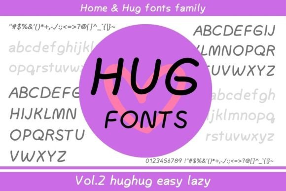 Hughug Easy Lazy: A Font That Feels Like a Sunny Afternoon