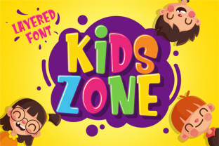 Infuse Playful Energy: Leveraging the Kids Zone Layered Font
