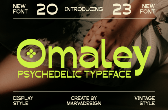 Omaley: The Modern Psychedelic Font for Groovy Designs