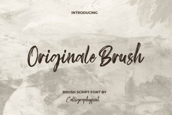 Originale Brush: Authentic Handcrafted Typography