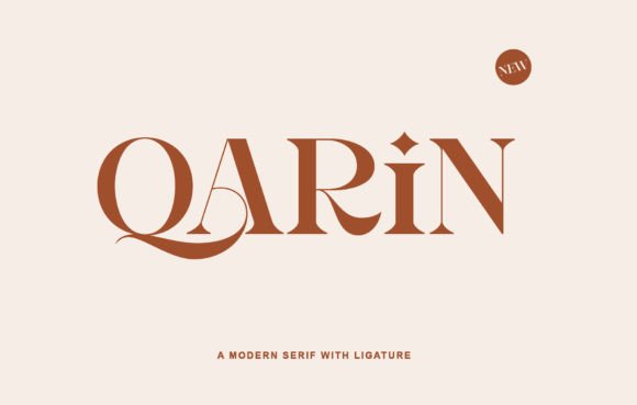 Qarin: A Serif Font for Timeless Brand Identity