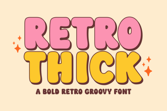 Retro Thick: The Charming Display Font for Bold Branding