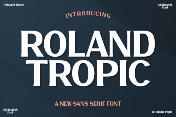 Roland Tropic: A Modern Sans Serif for Fresh Branding