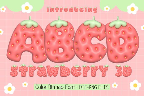 Strawberry 3D: A Whimsical Typeface for Vibrant Design