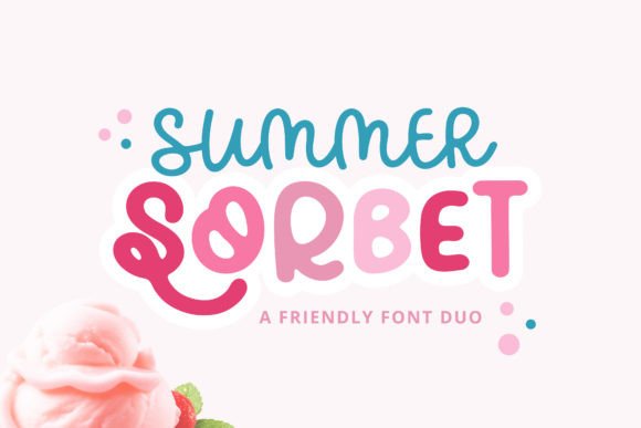 Summer Sorbet: A Groovy Font Duo for Bold, Hippie-Inspired Designs