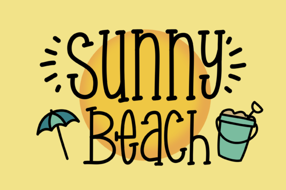 Sunny Beach: The Hand-Drawn Font for Joyful Summer Designs