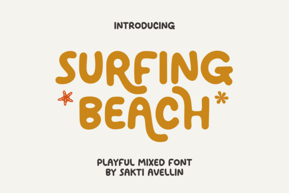 Surfing Beach: A Creative Font for Playful Projects
