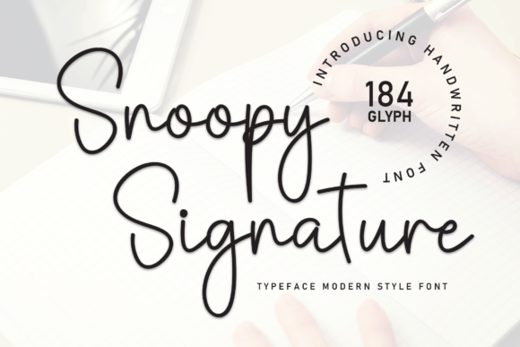 The Handwritten Elegance of Snoopy Signature